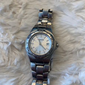Tourneau silver watch